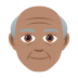 👴🏽 old man: medium skin tone display on JoyPixels